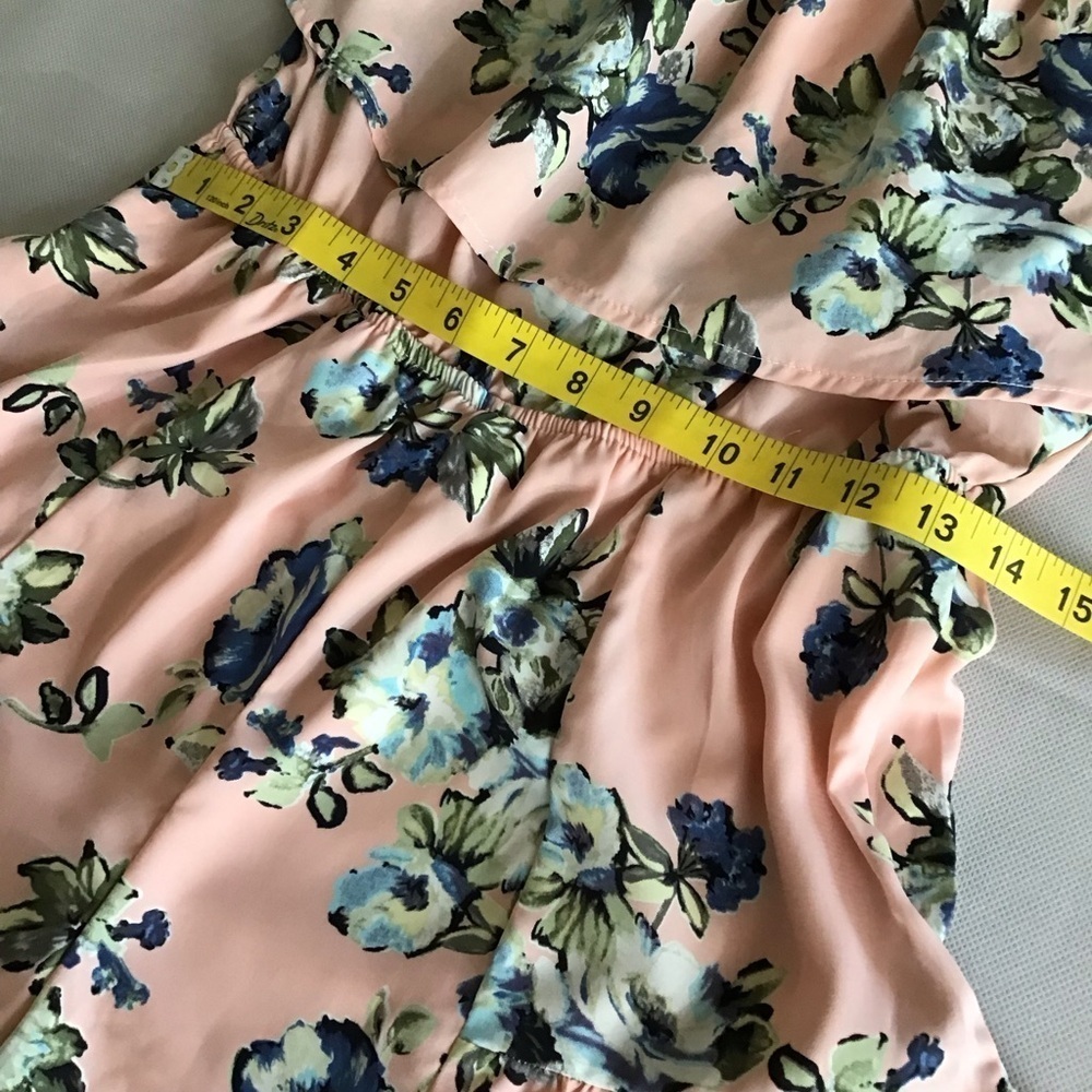 Off-Shoulder Floral Ruffle Romper - Picture 9 of 10